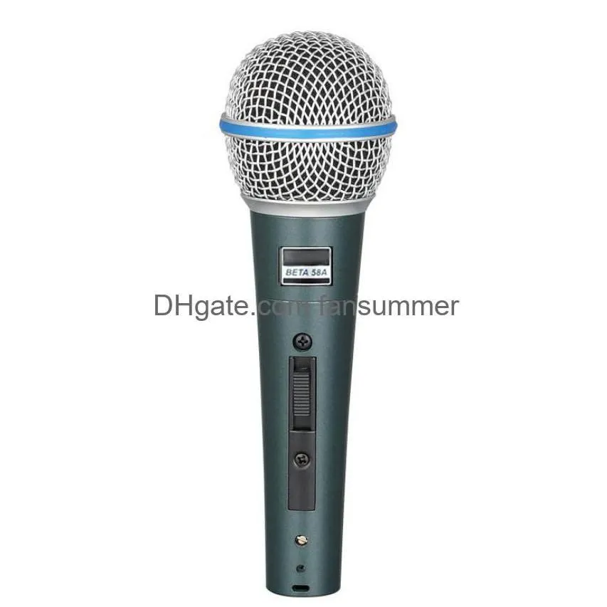  handheld wired dynamic microphone studio for singing stage recording vocals gaming mic computer