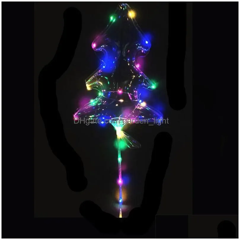 20inch luminous bobo led balloon string lighting transparent glowing  30leds night lights decor birthday party wedding