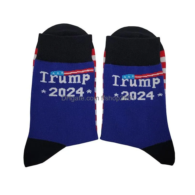 trump 2024 socks party supplies american election ill be back funny sock men and women cotton stockings