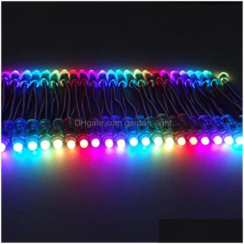 ws2811 led pixels module string 12mm full color individually addressable digital rgb led rope light dc5v ip68 waterproof