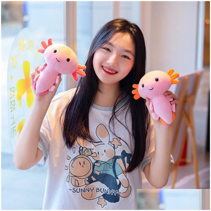 cute animal axolotl plush toy doll stuffed plushie pulpos plush-soft pillow-toy children room bed decoration toys kids gift