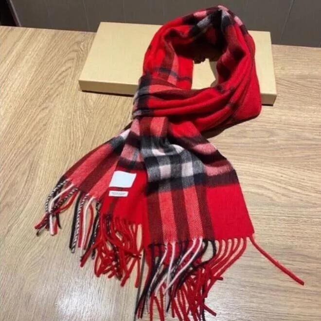 Women mens designers Cashmere Scarf Classic Plaid designer Scarves Soft Touch Warm Wraps With Tags Autumn Winter Long Shawls silk head scarf for women