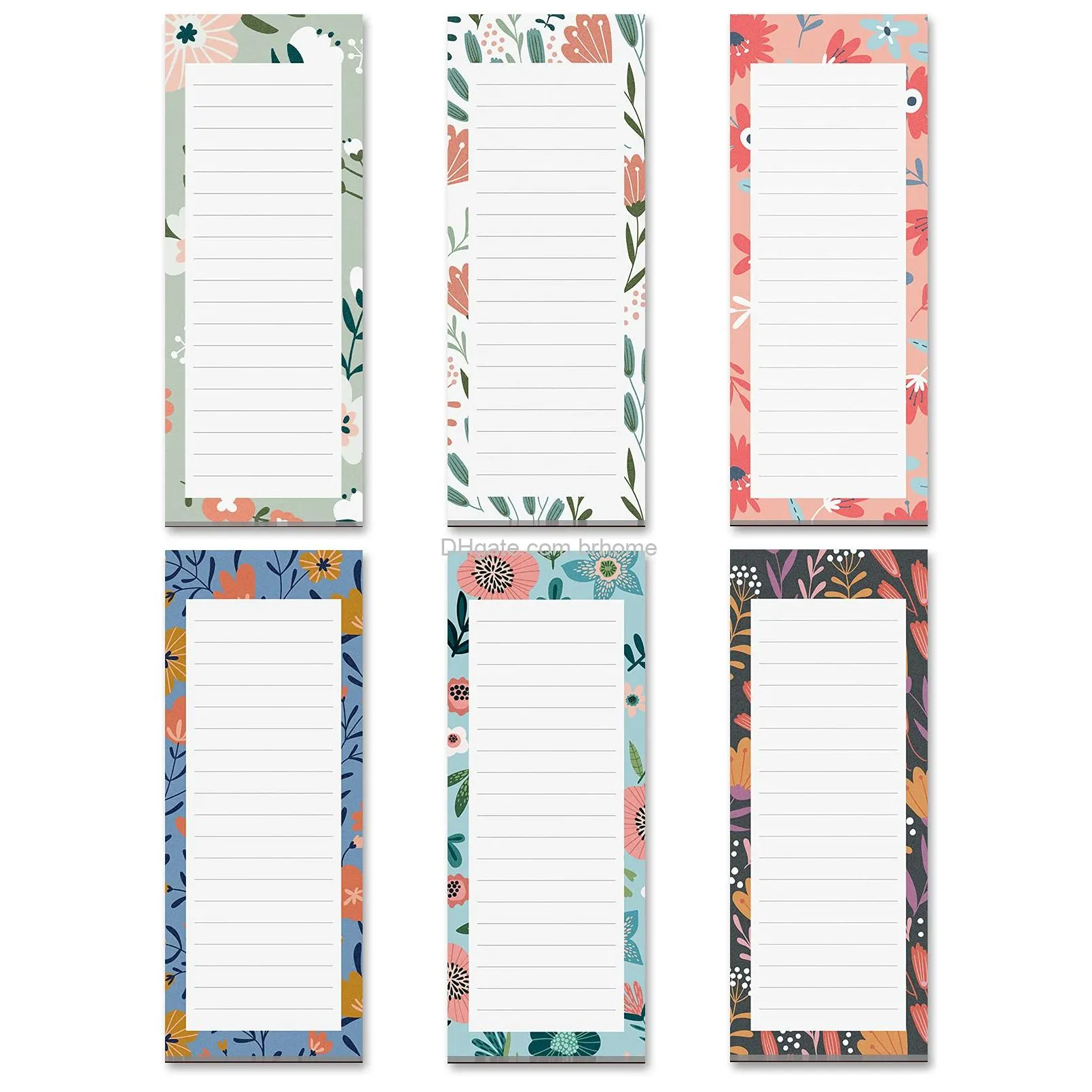 magnetic notepads in large and small sizes for fridge grocery shopping list pad todo list reminders memo and scratch pad cute modern designs full magnet back 50 sheets per note pad
