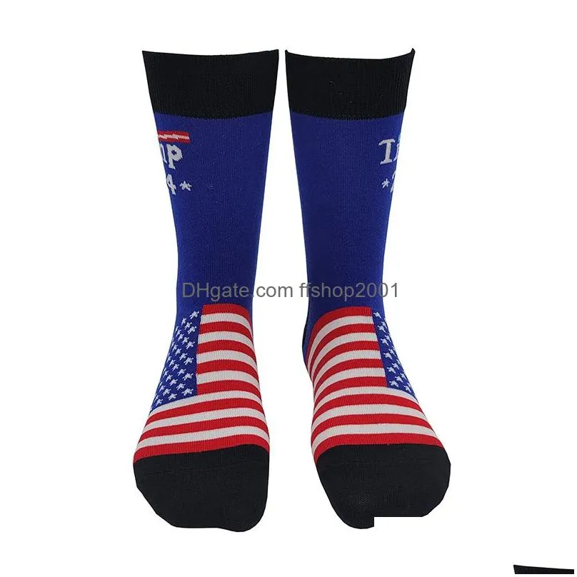 trump 2024 socks party supplies american election ill be back funny sock men and women cotton stockings