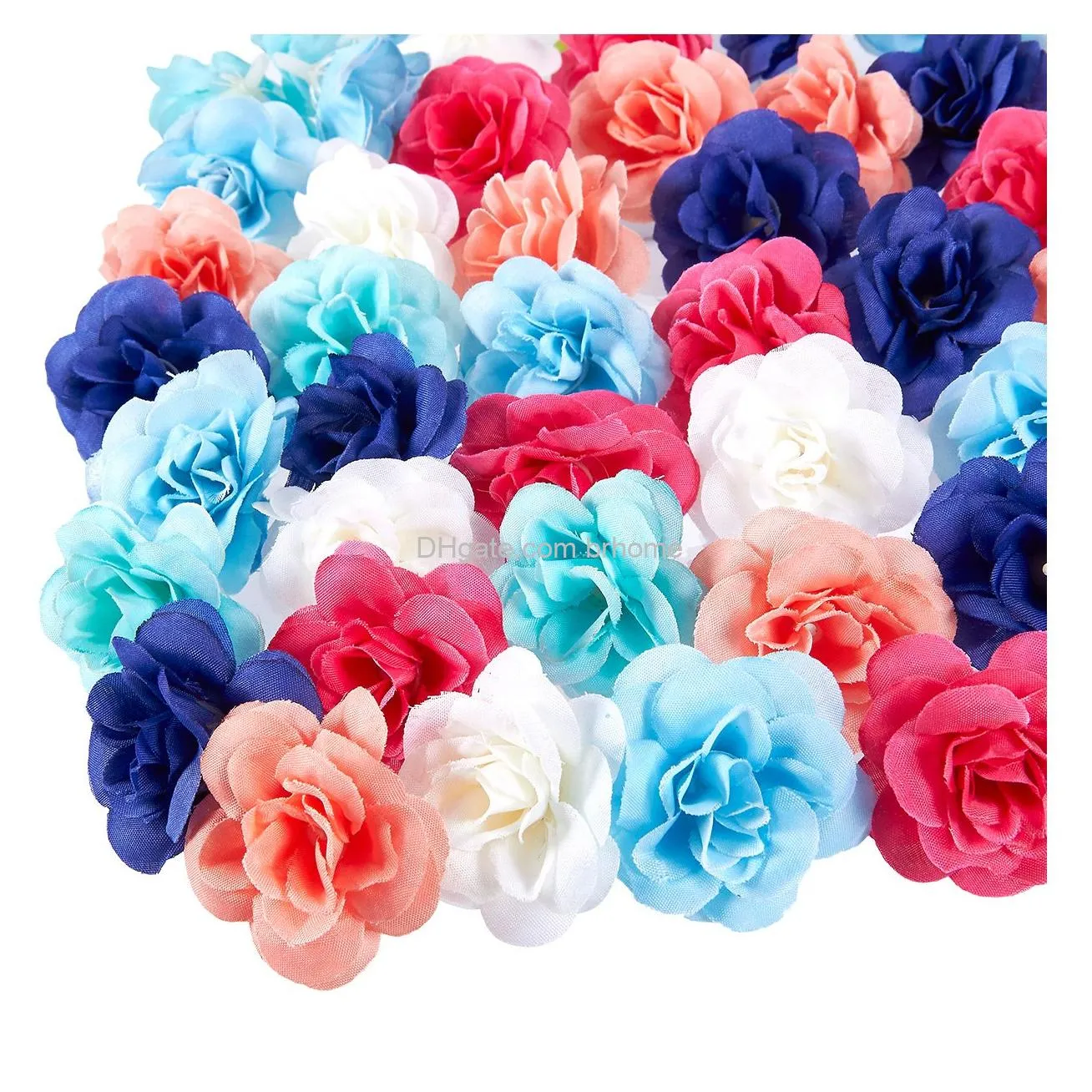 bulk artificial flowers rose outdoor spring daisy flower head mini silk flowers for crafts home wedding decoration diy fake flower garland headdress decor colorful