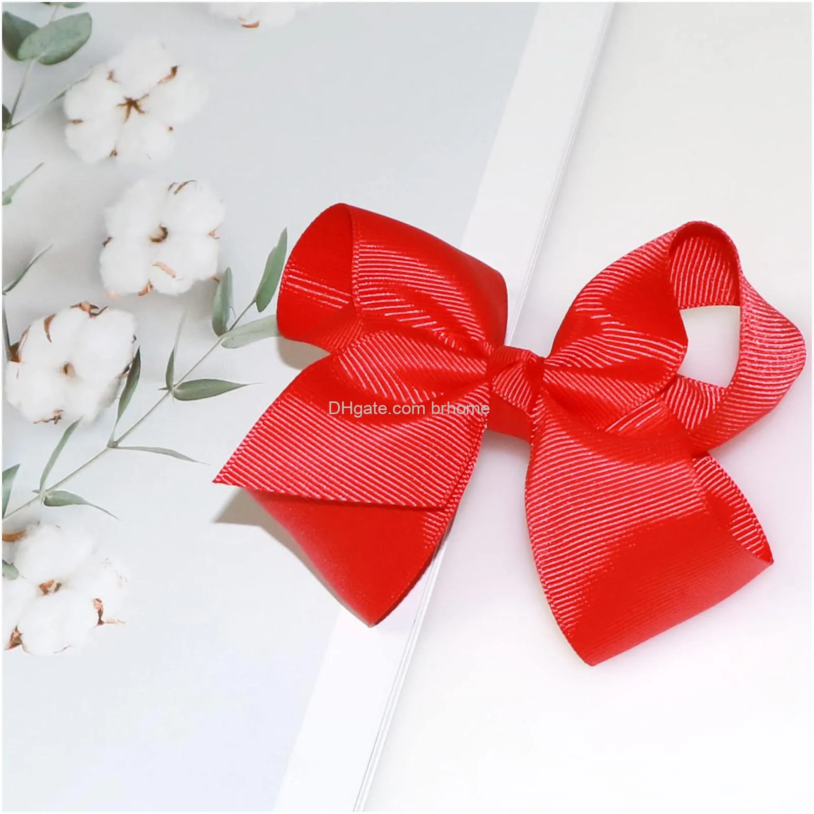 4.5 hair bows for girls grosgrain ribbon big hair bows alligator clips hair accessories for baby girls infants toddlers teens kids children