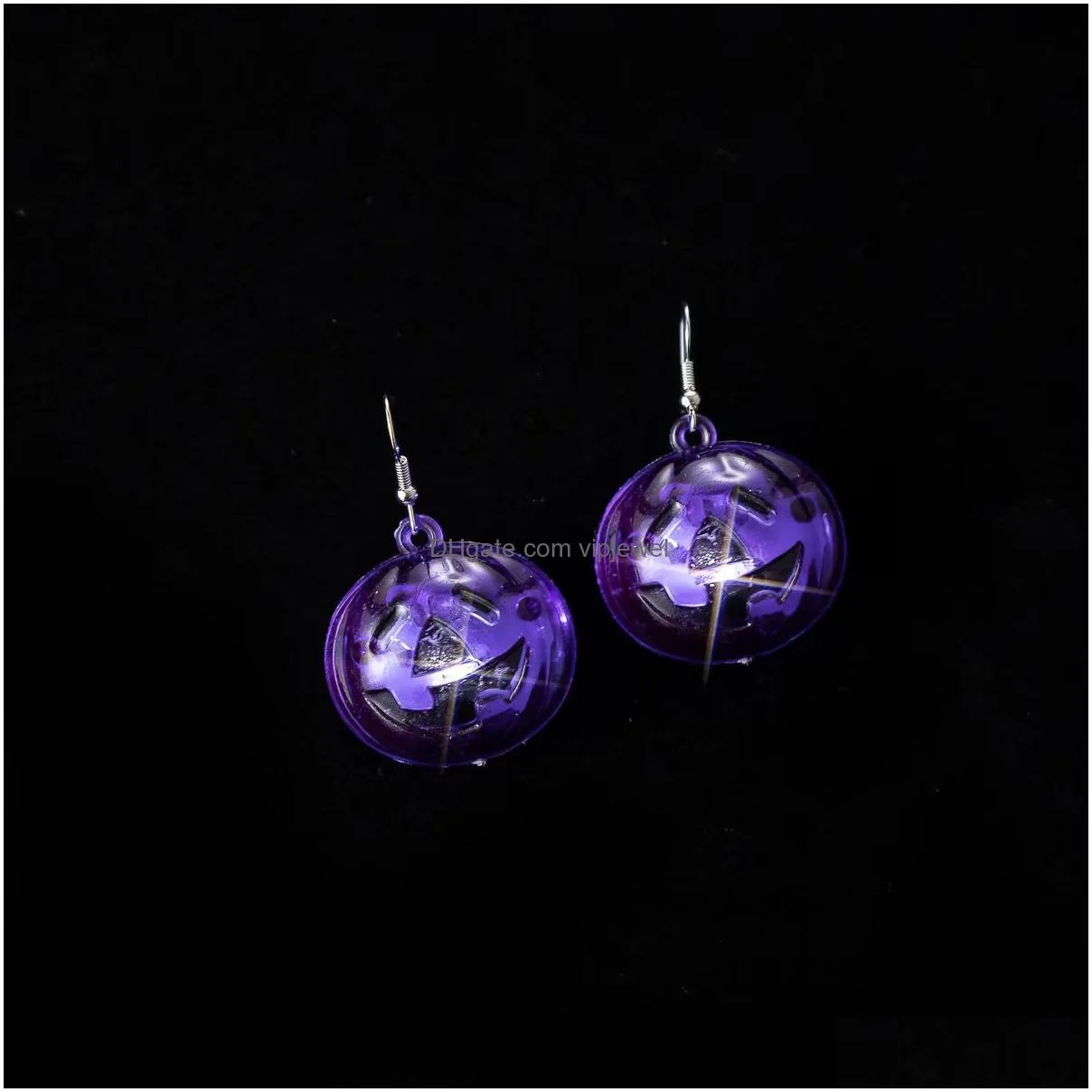 5pcs halloween glow pumpkin skull earrings