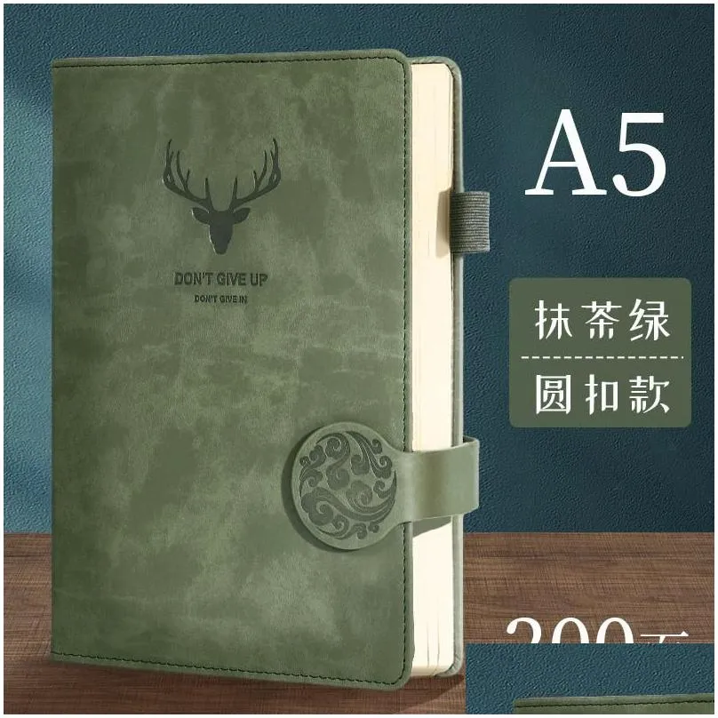 Notepads Wholesale 200 Pages Super Thick A5 Journal Notebook Daily Business Office Work Simple College Diary School Supplier Drop De Ot6Yn