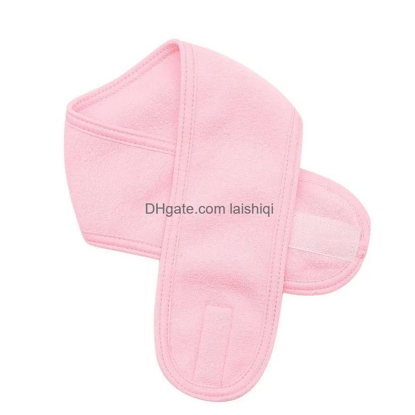 makeup headband soft adjustable spa wash face  headbands hair band for shower facial mask yoga