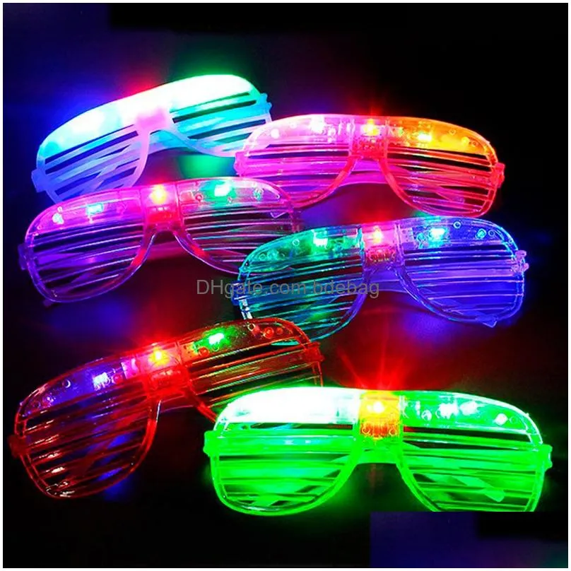 other festive party supplies 10204060 pcs glow in the dark led glasses light up sunglasses neon party favors glow glasses for kids adults party supplies