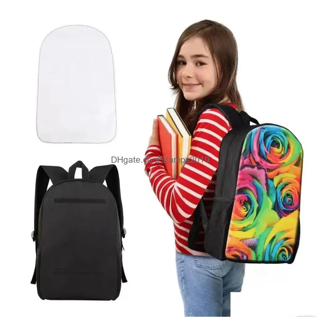 sublimation diy backpacks blank other office supplies heat transfer printing bag personal creative polyester school student bag 