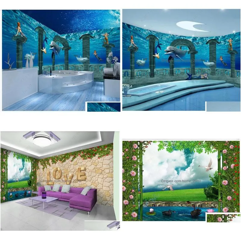 modern wallpapers for living room landscape wallpaper n lake green nature 3d mural