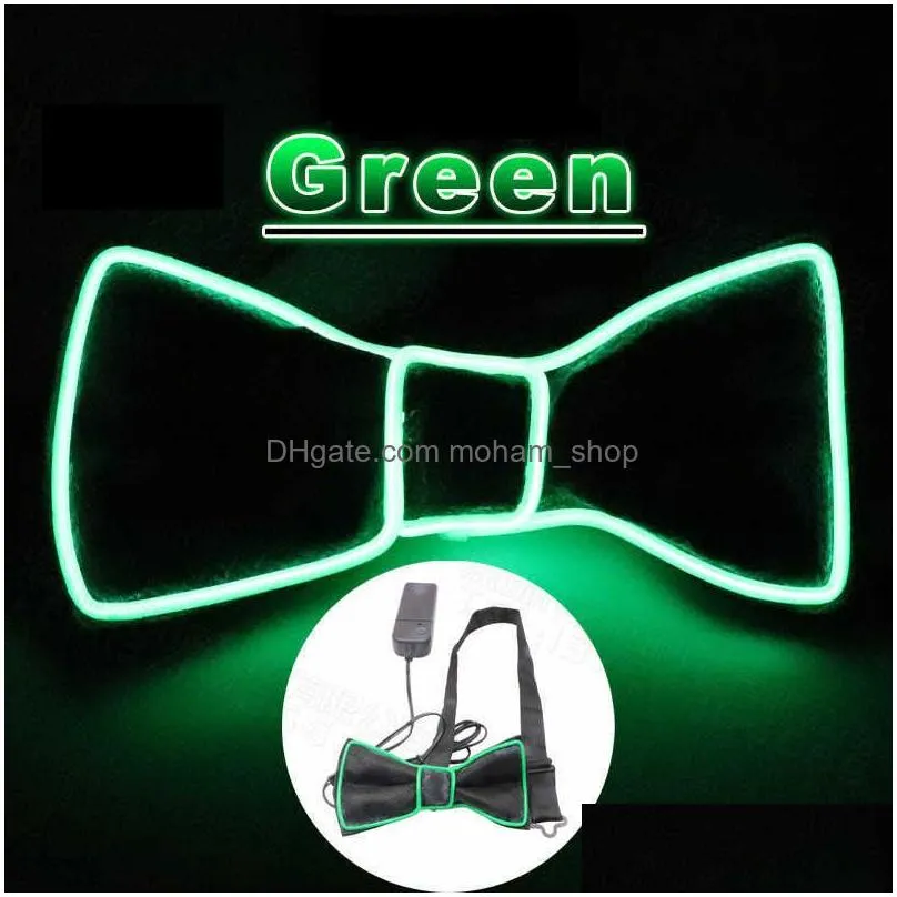 other event party supplies jazz dancer favors wire glowing streak gentleman cap attractive crazy led strip neon top hat tie event wedding party supplies