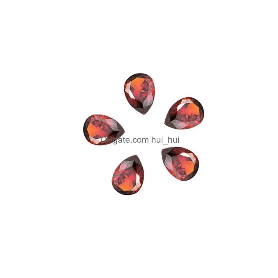 special price artificial water drop zircon pear shaped bare stone cubic zirconia super shiny pw9u