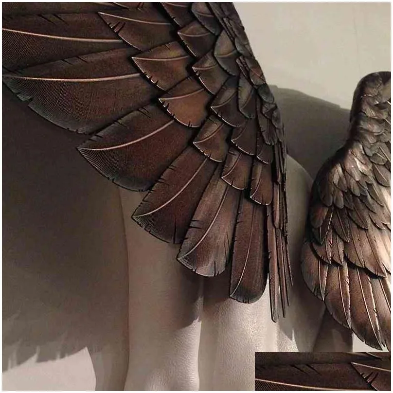 Other Arts And Crafts Art Scpture Wall 3D For Living Room Bedroom Decoration Home Decor Garden Statue Artwork Angel Wings Sd 210326284 Otayv