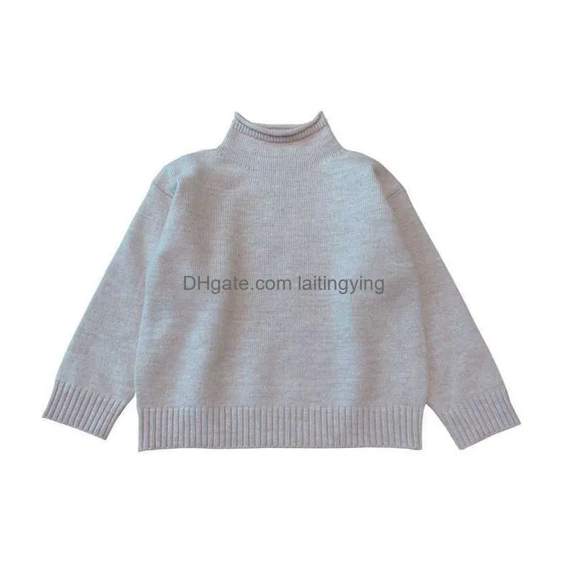 boy sweater winter knitted pullovers tops kids long sleeve thick warm elasticity female sweaters girls knitted warm top y1024