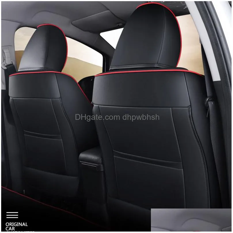 car special seat covers for honda fit 14-19 select waterproof leatherette high-quality customization interior trim accessories