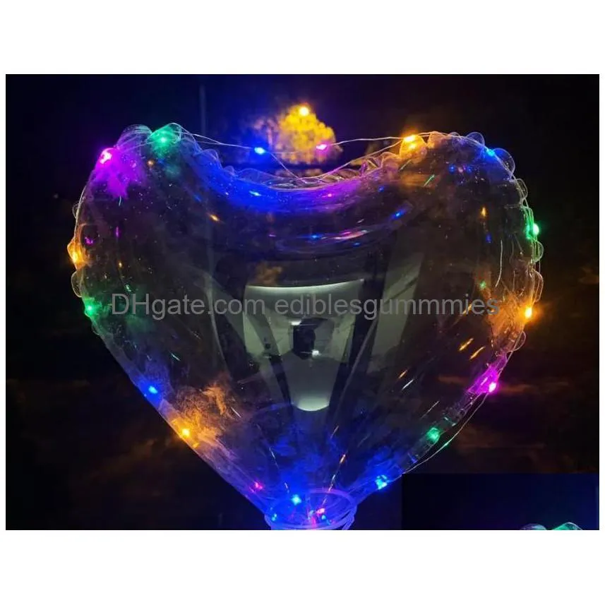 Party Decoration Clear Heart Bobo Ballon Large Size For 40Cm Drop Delivery Home Garden Festive Supplies Event Dhyoo