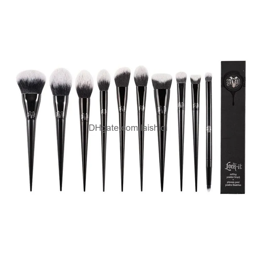 kat von d makeup brushes powder foundation blush make up brushes eyeshadow brush with retail box makeup tools