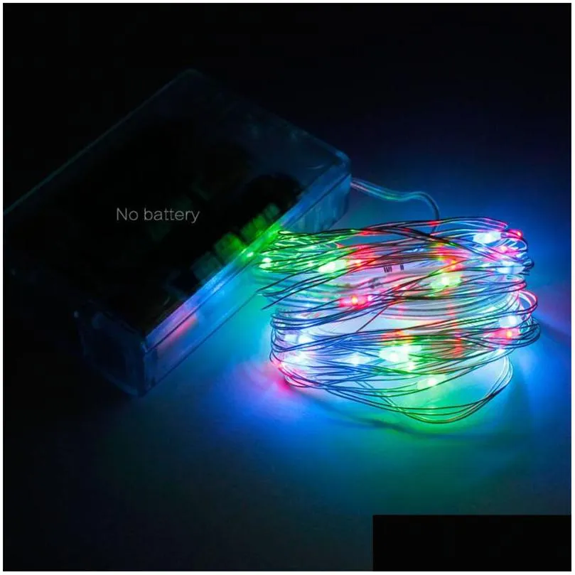 led string lights 2m 5m 10m garland home christmas wedding party decoration powered by 5v battery fairy light