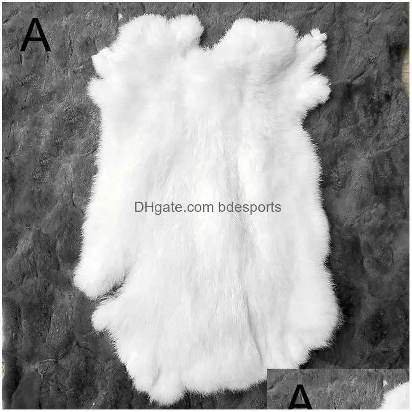 Carpet Faux Rabbit Fur Blanket Bedside Fabric Trim Womens Belts White Craft Real Bag 230825