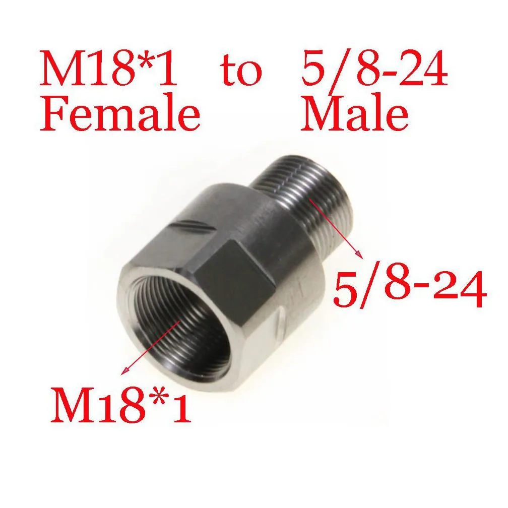 Stainless Steel Thread Adapter M18X1 Female To 5/8-24 Male Fuel Filter M18 Ss Soent Trap For Napa 4003 Wix 24003 M18X1R Drop Delivery Dhnv1