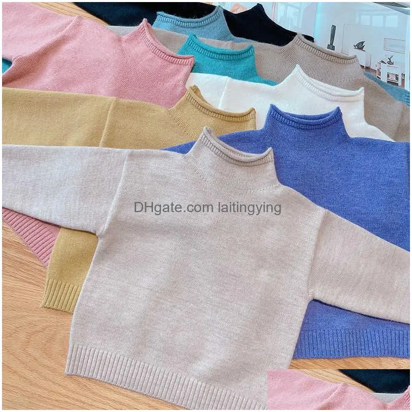 boy sweater winter knitted pullovers tops kids long sleeve thick warm elasticity female sweaters girls knitted warm top y1024