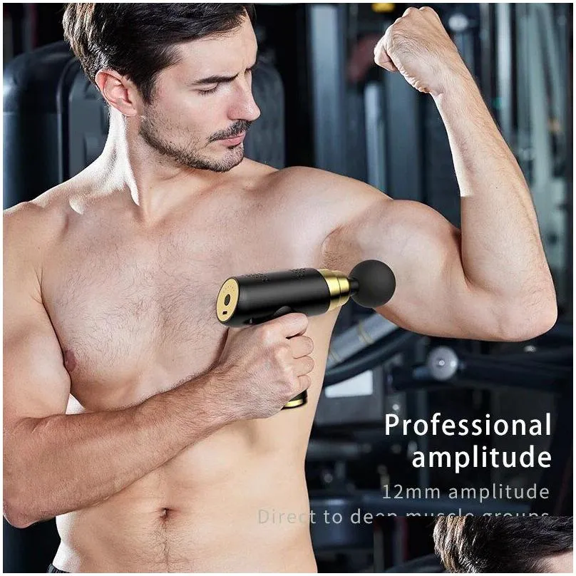 full body massager portable mini massage gun pistol facial for neck deep tissue muscle relaxation gout pain relief 230814