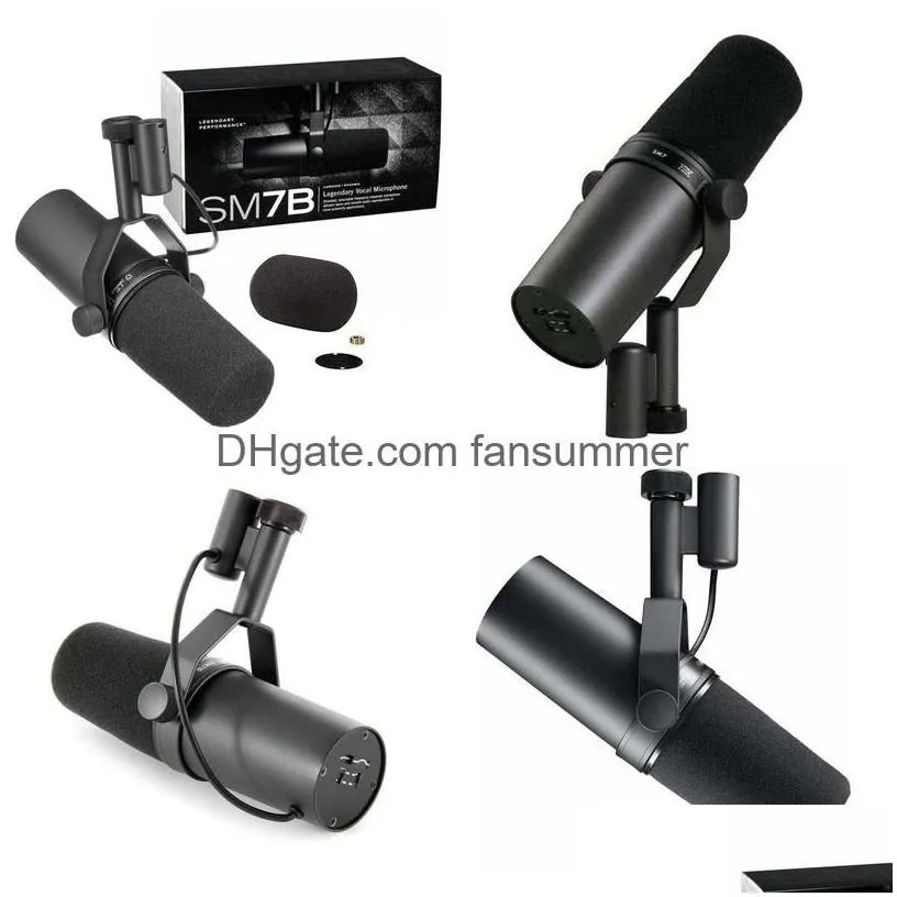 high quality cardioid dynamic microphone sm7b 7b studio selectable frequency response for  live stage recording drop delivery