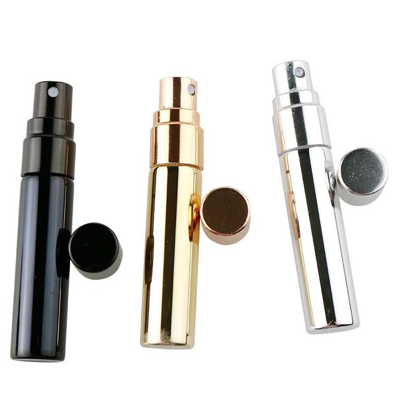 Packing Bottles Wholesale 5Ml Electroplated Glass Spray Per Bottle Press-Packed Travel Portable Shading Small Sample Bottles Office Sc Dh7Cq