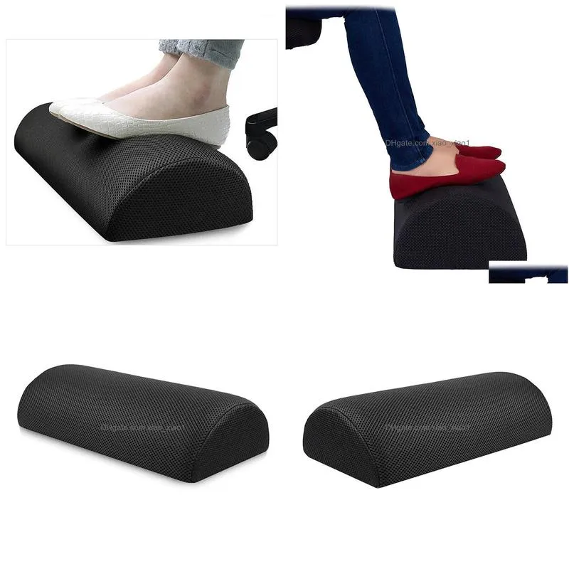 Carpets Ergonomic Feet Cushion Support Foot Rest Under Desk Stool Foam Pillow For Home Computer Work Chair Travel Carpet Drop Delive Dh9U5