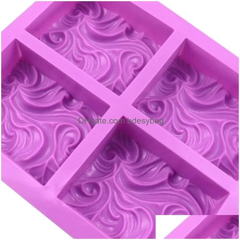 4 wave spray silicone hand soap cake mold diy baking mould dessert decoration accessories bakery supplies