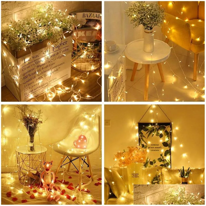 string lights fairy lights  20leds christmas lights for homes christmas tree wall decoration battery powered