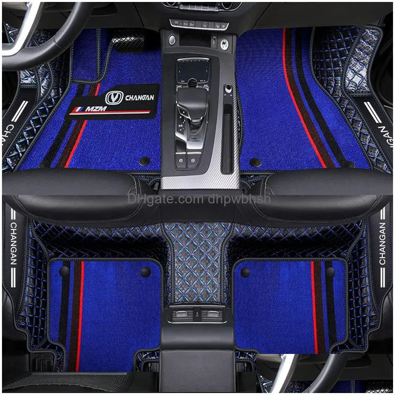 car special floor mats for tesla 3 model s model x model y custom fit premium waterproof leather pad interior decoration accessories