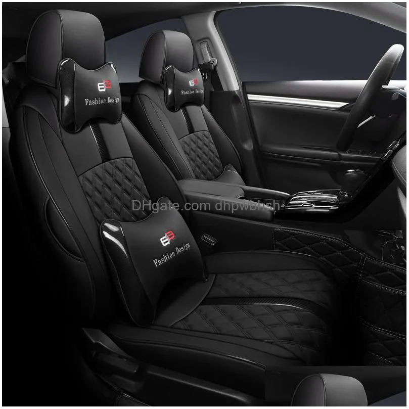 original design special car seat covers for honda civic 11th generation perfect protection seat cushion pu leather stitching internal