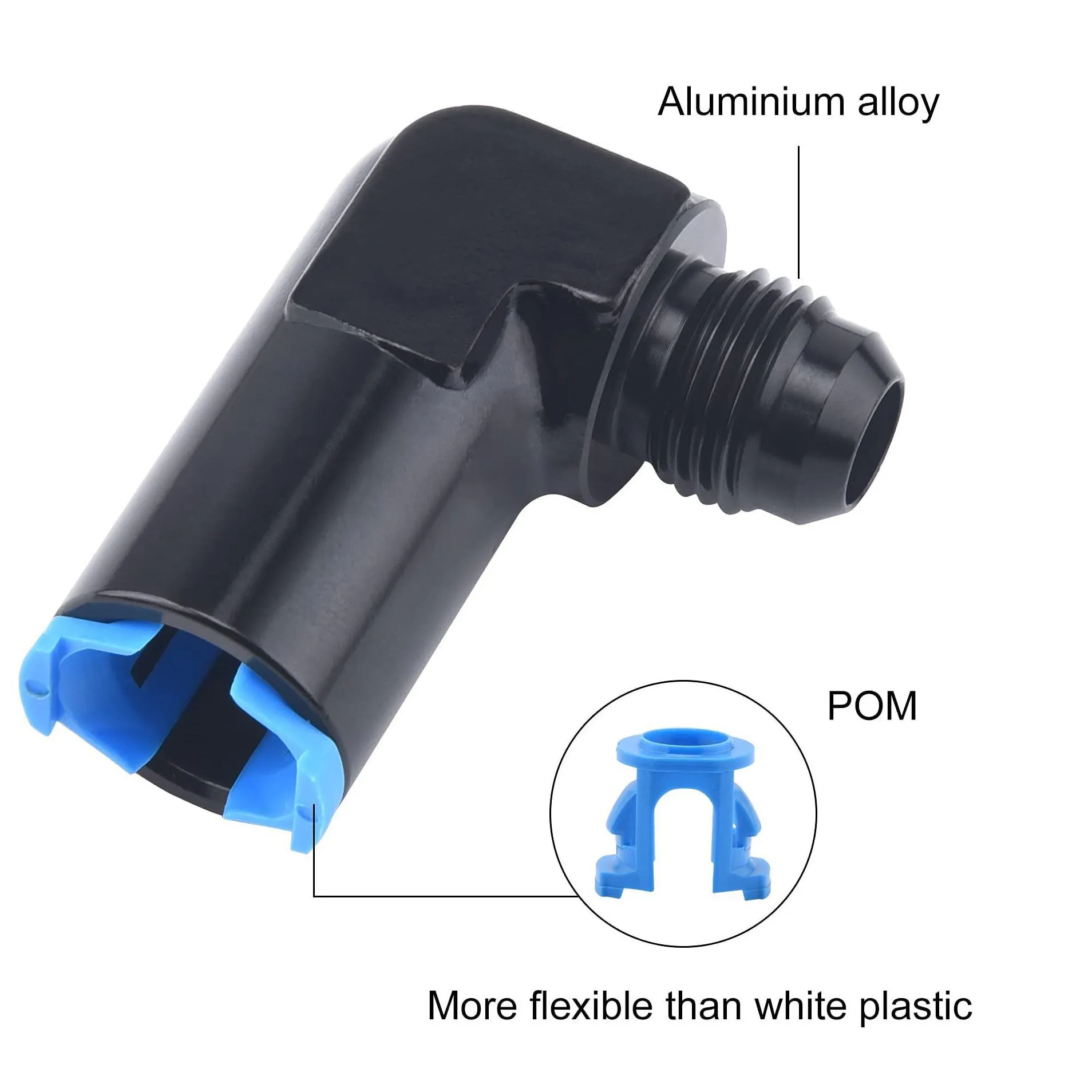 6An Male To 3/8 Efi Fitting For Ls P Engine Sae Quick Disconnect Female 90 Degree Push-On An6 9/16-18 9.5Mm Hardline Fuel Filter Dro Dheyj