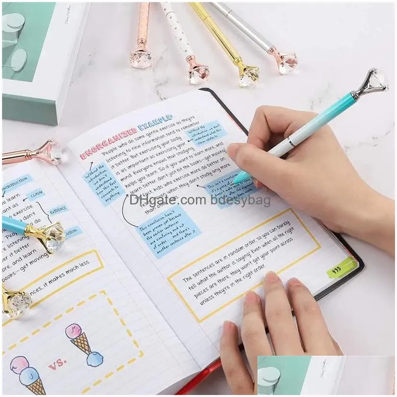 wholesale diamond butterfly heart ballpoint pen bullet type 1.0 fashion pens office stationery creative advertising