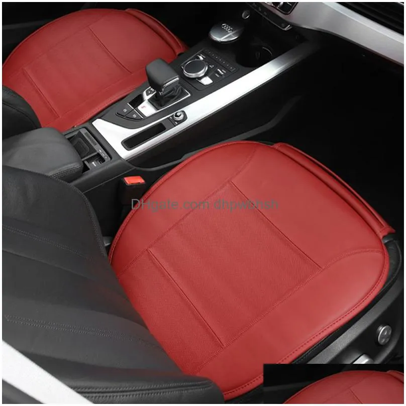 luxury car seat cushion for audi a3 a4 a6 q2 q3 q5 interior decoration nappa leather auto accessories waterproof style seater covers