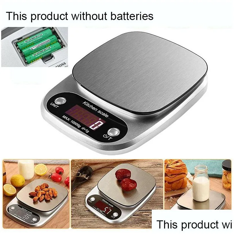 Household Scales 3Kg/5Kg/10Kg Lcd Portable Mini Electronic Digital Scales Pocket Case Postal Kitchen Jewelry Weight Tea Baking Weighin Dha6C