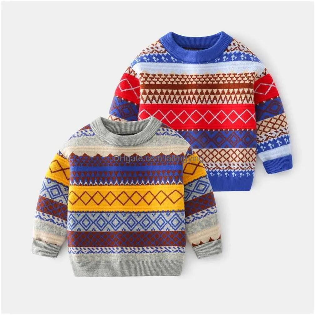 bobora baby boys girls sweater infant kids knit cotton casual long sleeve pullover spring y1024