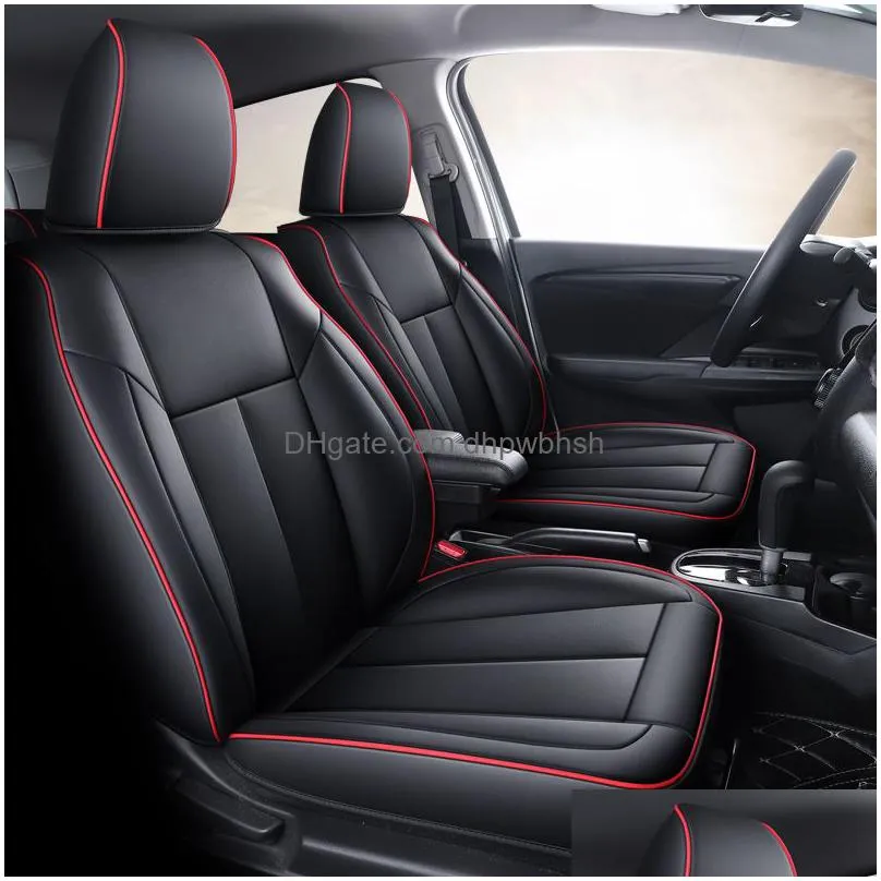 car special seat covers for honda fit 14-19 select waterproof leatherette high-quality customization interior trim accessories