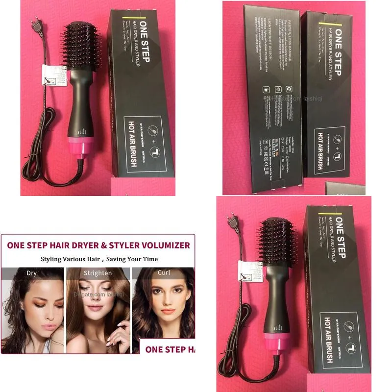 one step hair dryer and styler hair dryer brush 3 in 1 air brush - negative ion hair dryer straightener and curler sale
