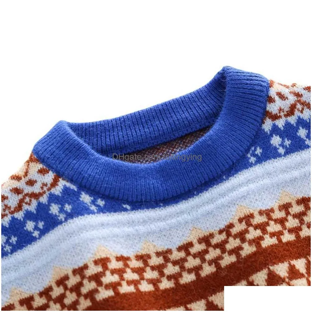 bobora baby boys girls sweater infant kids knit cotton casual long sleeve pullover spring y1024
