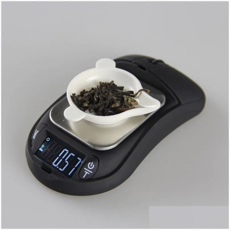 Weighing Scales Wholesale Mini Mouse Type Electronic Scales Portable Jewelry Scale High Precision Pocket Baking Weighing Scalees 200G/ Dhhfz