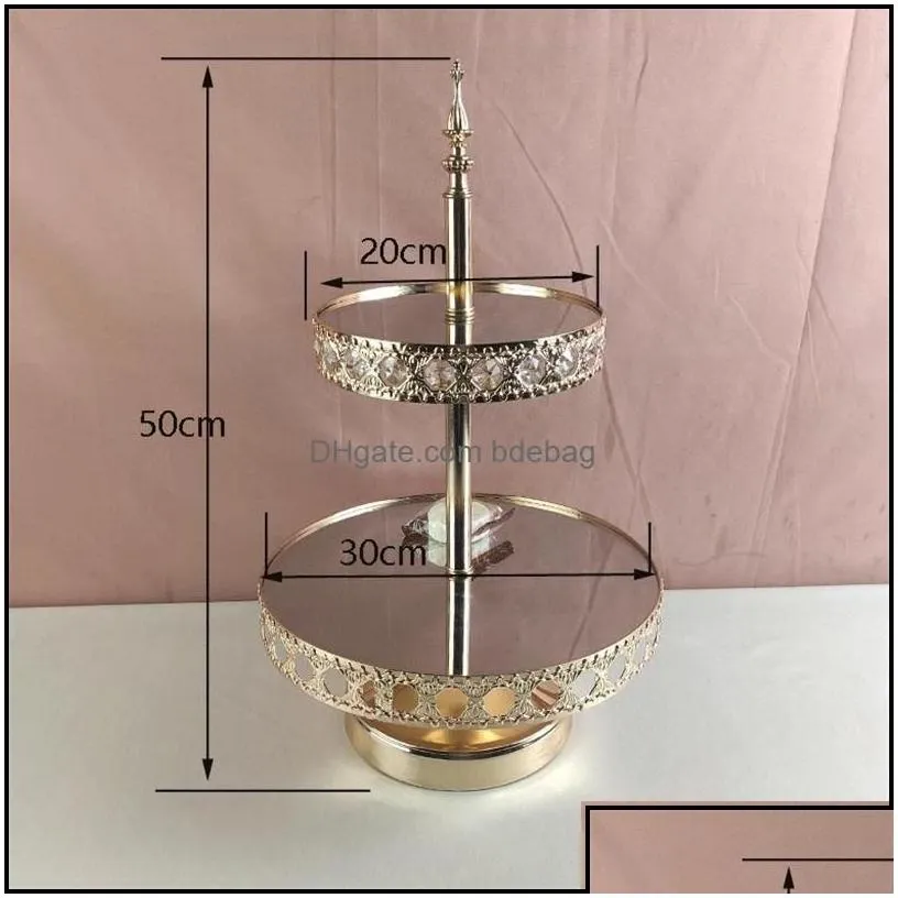 dishes plates crystal cake stands set 23 tiers mirror cupcake stand dessert holder with afternoon tea wedding birthday party fruit