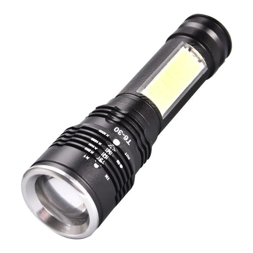 Torches Mini Led Tactical Torch Adjustable Focus Hand Flashlight For Cam Hiking Walking Cycling Etc Drop Delivery Lights Lighting Port Dhaea