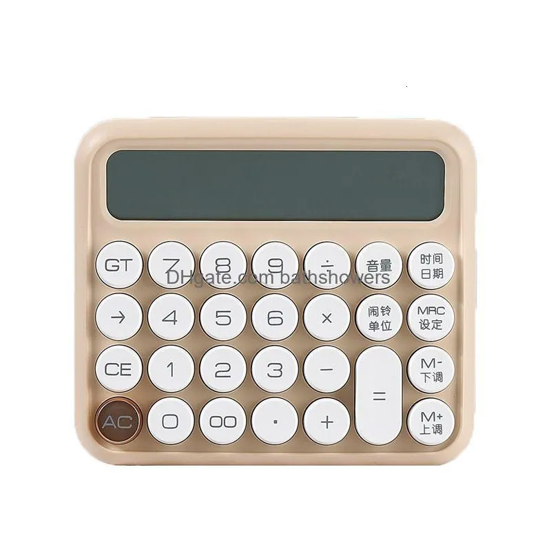 wholesale calculators boutique stationery small square personalized large lcd screen solar office school dual portable 230104