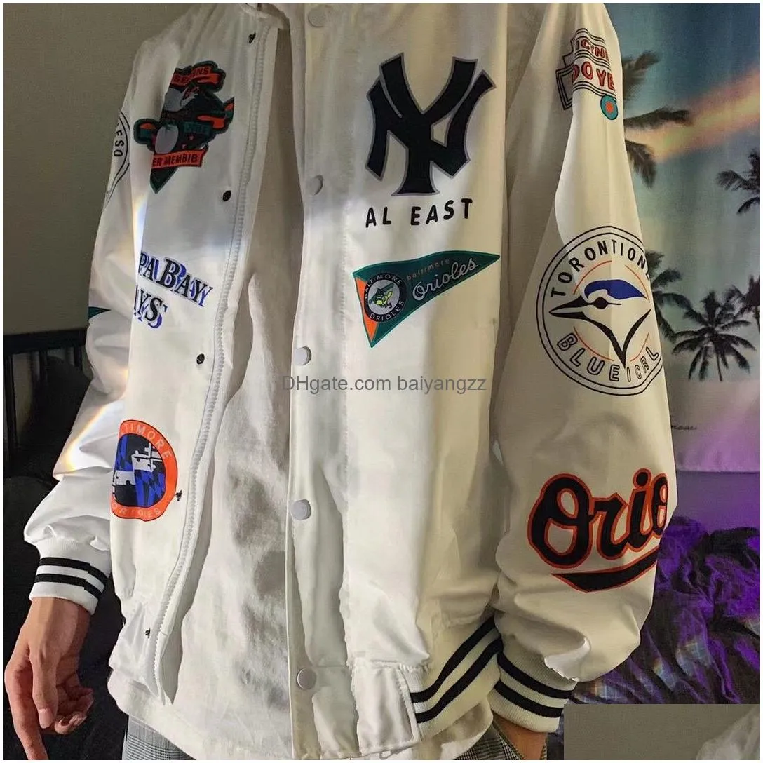 mens jackets fashion offset microseal baseball jacket printing clothing