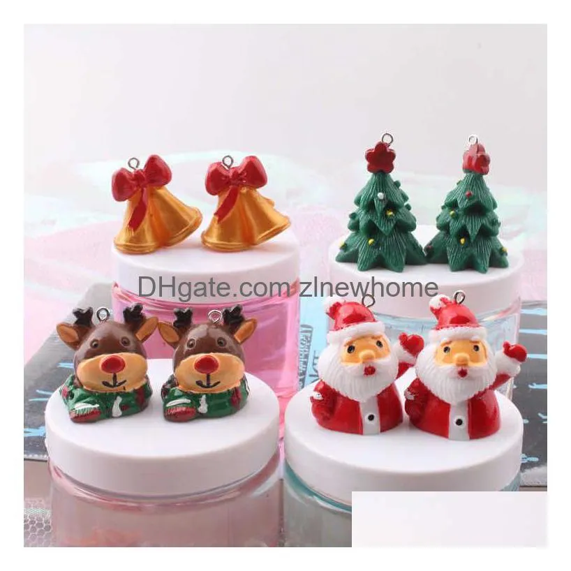 factory outlet jewelry accessories resin mixed cake santa claus series diy handmade accessories headwear phone case mixed