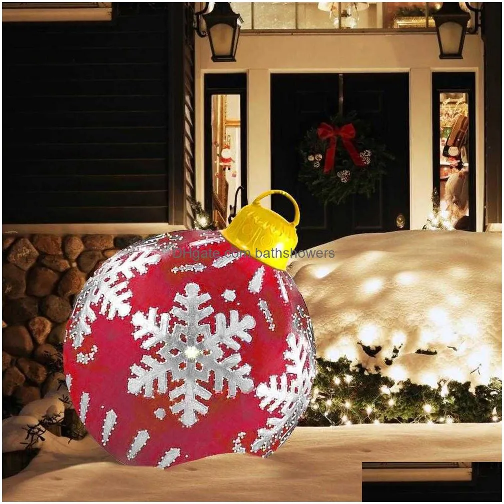 christmas decorations 60cm christmas balls christmas tree decorations outdoor atmosphere iatable toys for home decor ball xmas gift new year 2022